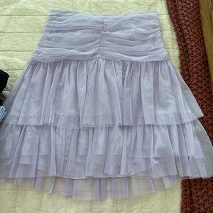 NWT Anthropologie Maeve tulle skirt lilac color size 14